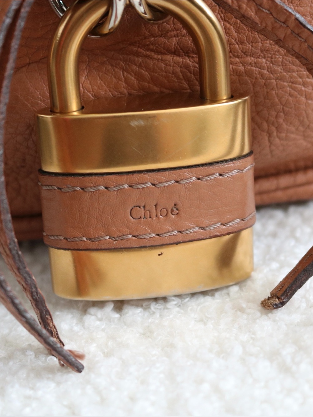 Chloe Paddington Tote Bag Light Brown Leather - Picture 3 of 15